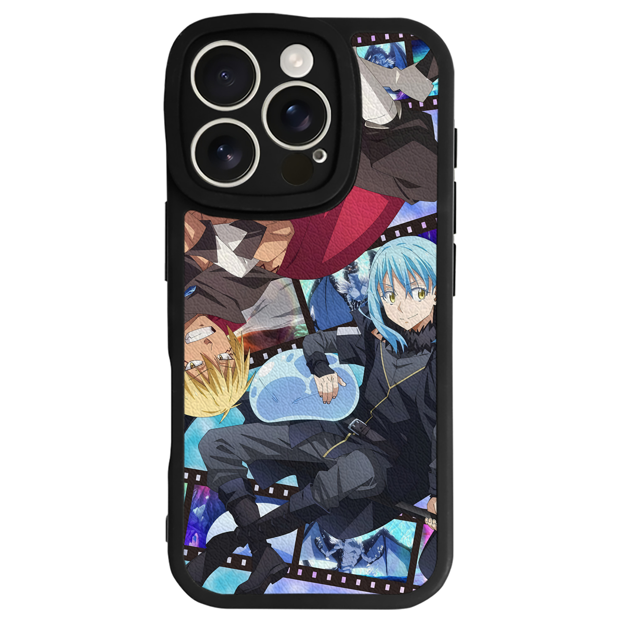 （画像用） 転スラ Regarding Reincarnated to Slime 【iPhone 16シリーズ対応】シリコンスマホケース（レザー調） 材質：シリコン